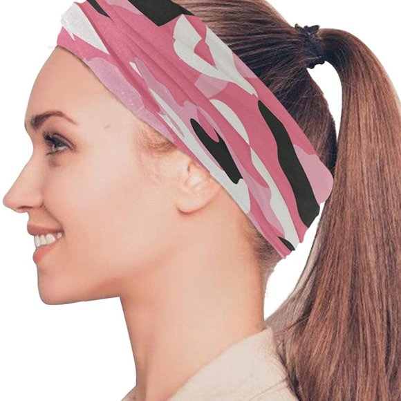 PinkCamo Bandana Face Mask for Men Women Kids - Picture 1 of 5